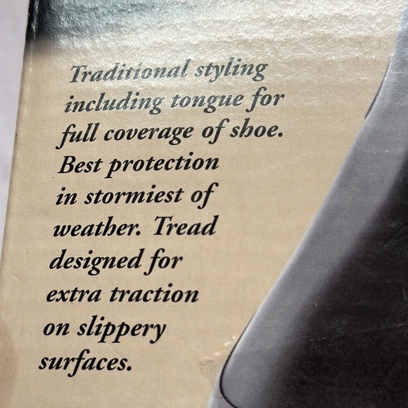 Tingley Men's Storm Stretch Overshoe Black Size L 9.5-11 NWT - Picture 9 of 12